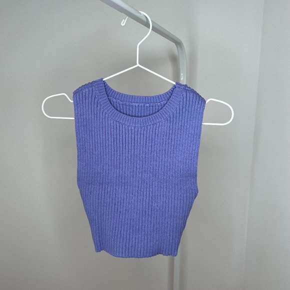 Los Angeles Apparel Tops - Los Angeles Apparel Heavy Knit Ribbed Crop Top